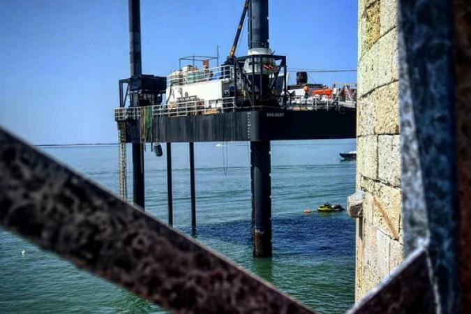 Fort Boyard 2018 - La plate-forme depuis le carrelet (21/05/2018)