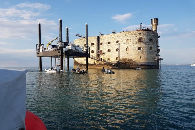 Fort Boyard 2018 - Soleil couchant sur le fort (21/05/2018)