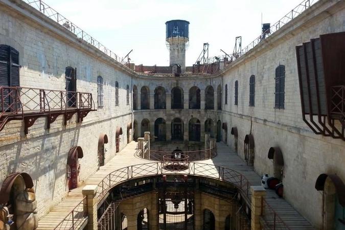 Fort Boyard 2018 - Vue générale de la cour (23/05/2018)