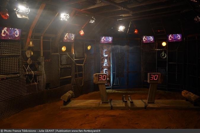 Fort Boyard 2019 - Le duel Endurance de Rouge dans la Cage