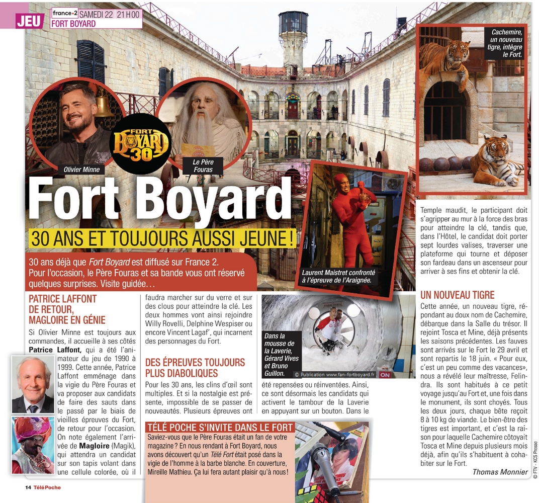 Revue de presse : Articles et reportages qui parlent de Fort Boyard 2019 Fort-boyard-2019-presse-telepoche-02