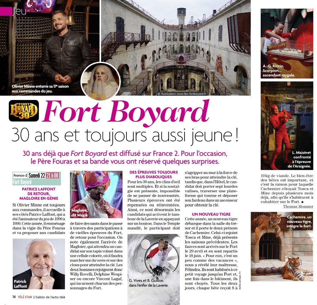 Revue de presse : Articles et reportages qui parlent de Fort Boyard 2019 Fort-boyard-2019-presse-telestar-02