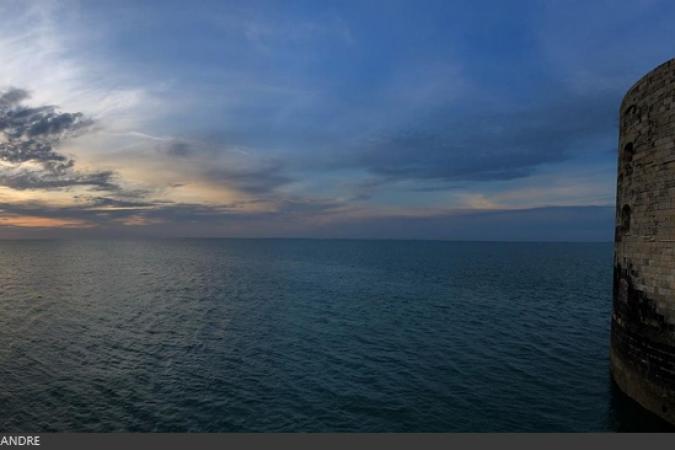 Fort Boyard 2019 - Premier coucher de soleil sur le fort (06/05/2019)