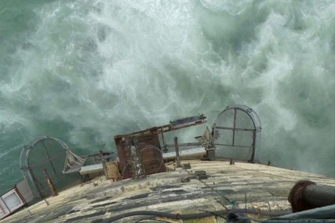 Fort Boyard 2019 - Le carrelet vue de la terrasse en avril (14/05/2019)