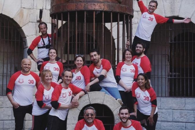 Fort Boyard 2019 - Le groupe des journalistes présents sur place hier (16/05/2019)