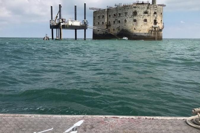 Fort Boyard 2019 - Tournage de vues aériennes avec des drônes (25/05/2019)