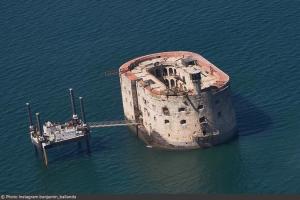 Fort Boyard 2020 - Vue aérienne du monument (19/05/2020)