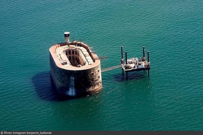 Fort Boyard 2020 - Vue aérienne du monument (19/05/2020)