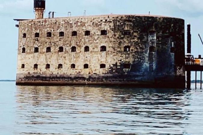 Fort Boyard 2020 - La façade nord-est durant les répétitions (10/06/2020)