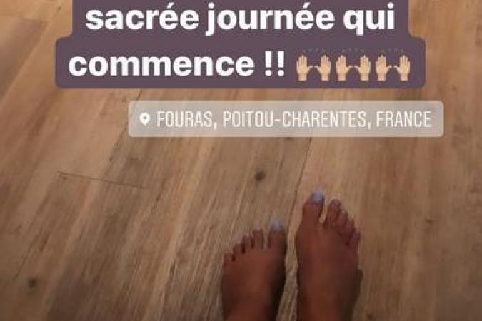 Fort Boyard 2020 - Delphine Wespiser est arrivée à Fouras, prête jusqu'au bout des ongles ! (11/06/2020)