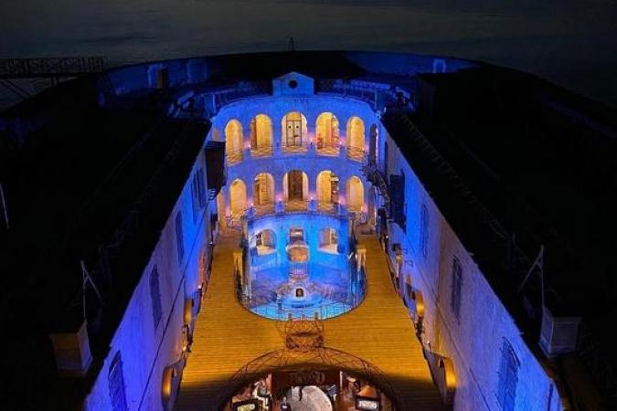 Fort Boyard 2020 - Vue de la cour intérieure depuis la vigie (24/06/2020)