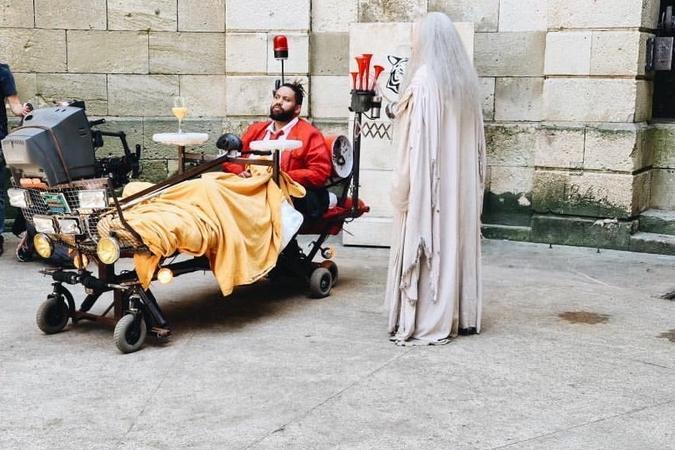 Fort Boyard 2020 - Tournage de l'introduction de Kevin avec le Père Fouras (18/07/2020)