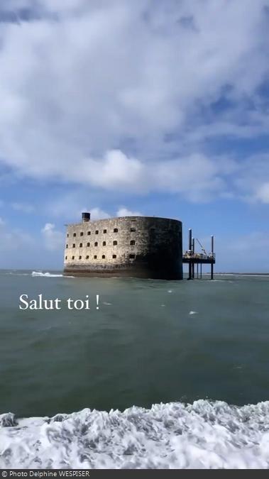 Fort Boyard 2021 - Arrivée de Delphine Wespiser au fort (10/05/2021)