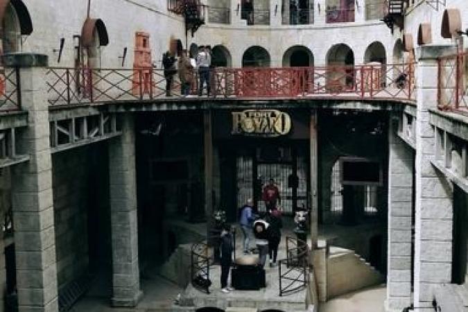 Fort Boyard 2021 - Vue générale de la cour intérieure (11/05/2021)