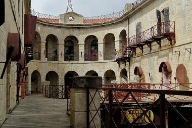 Fort Boyard 2021 - Vue générale de la cour intérieure (11/05/2021)