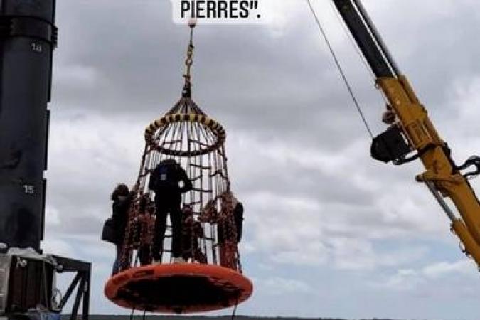 Fort Boyard 2021 - Le grutage sur la plate-forme extérieure (11/05/2021)