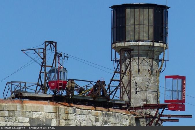 Fort Boyard 2021 - Détails de la cabine 1 du nouveau téléphérique (13/05/2021)