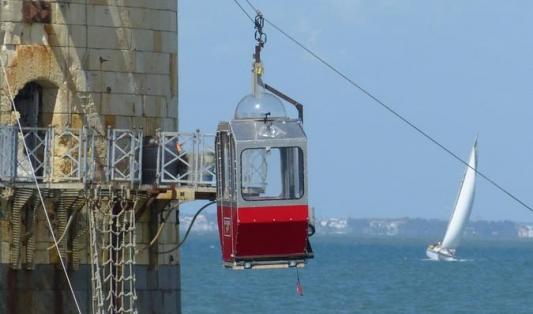 Fort Boyard 2021 - Détails de la cabine 2 du nouveau téléphérique (13/05/2021)