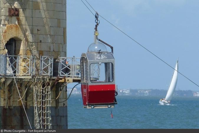 Fort Boyard 2021 - Détails de la cabine 2 du nouveau téléphérique (13/05/2021)