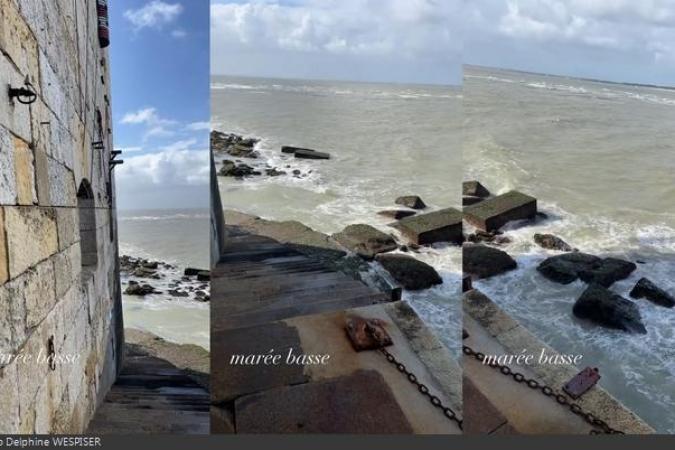 Fort Boyard 2021 - Marée basse sur le fort (25/05/2021)