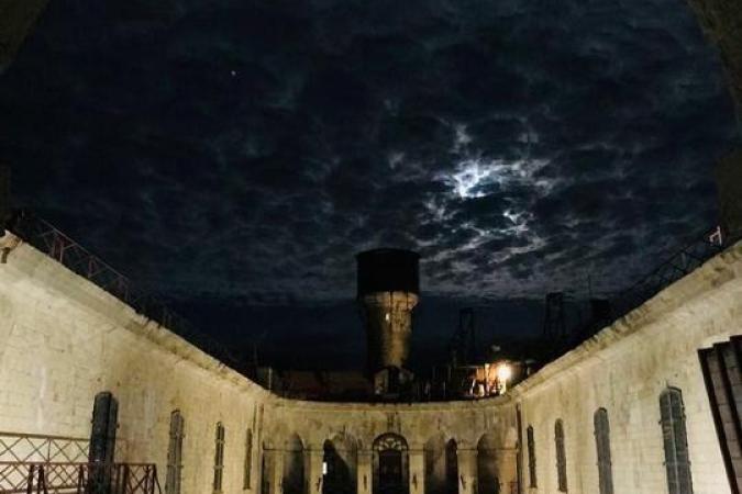 Fort Boyard 2021 - La cour intérieure en nocture hors tournage (27/05/2021)