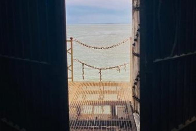 Fort Boyard 2021 - Vue sur le carrelet (28/05/2021)