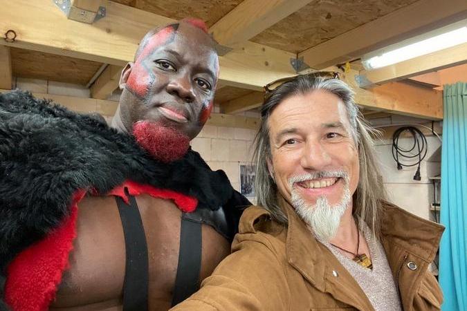 Fort Boyard 2021 - Big Boo et le magicien Serge Avril (après les tournages)