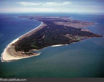 Vue aérienne de l'île d'Oléron