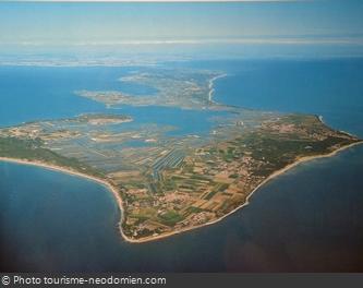 Vue aérienne de l'île de Ré