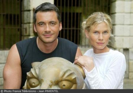 Fort Boyard - Olivier Minne et Sarah Lelouch en 2004