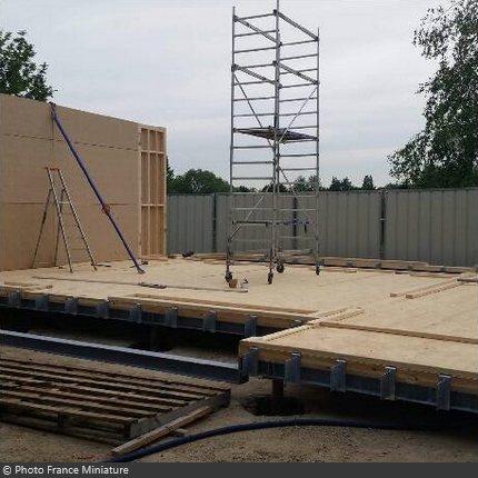 Construction attraction Fort Boyard au Parc France Miniature