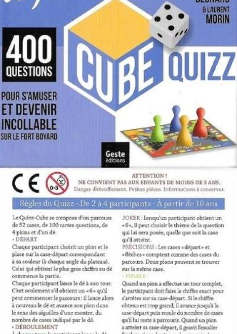 Jeu de société Fort Boyard Cube, 400 questions sur le Fort Boyard ! (2016)
