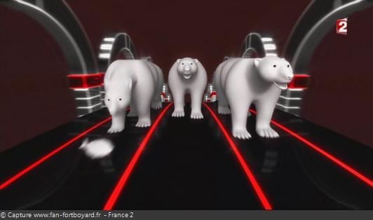 Fort Boyard - Cellule interactive (Enigmes visuelles) - Course d'ours polaire (Noël)