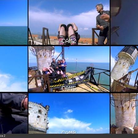 Coulisses des tournages de Fort Boyard - Le retour des 9 caméras à disposition du réalisateur, pour la Catapulte infernale (2018)