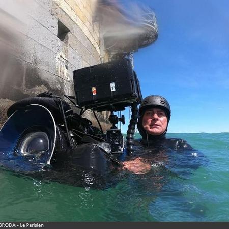 Coulisses des tournages de Fort Boyard - Des caméras sous-marines sont utilisés pour les aventures aquatiques (2019)