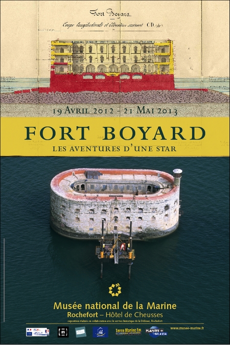 Affiche officielle de l'exposition Fort Boyard, les aventures d'une star