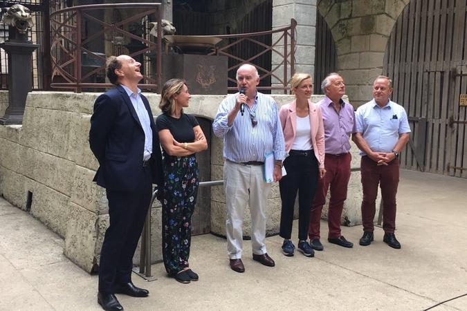 Conférence de presse au Fort Boyard pour parler du patrimoine (02/07/2019)