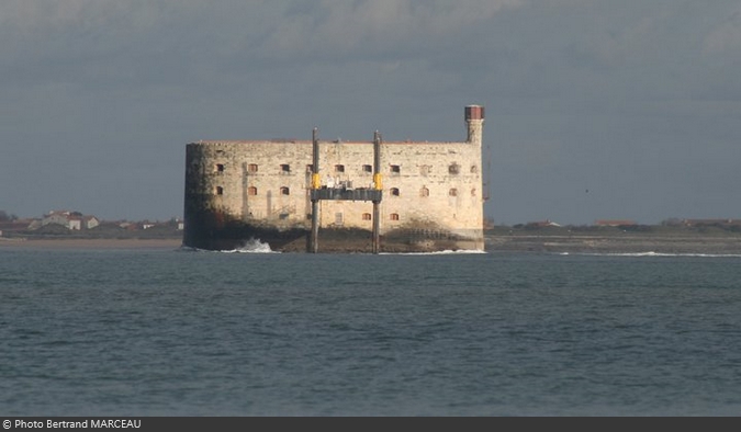 Le Fort Boyard en hiver depuis l'île d'Oléron (09/01/2011)