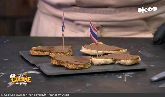 La Cuisine de Willy 2020-07 - Dayana et Matheo (la dégustation : Pâte de crevettes sur une tartine)