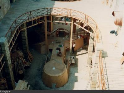 La construction du proscenium en 1990