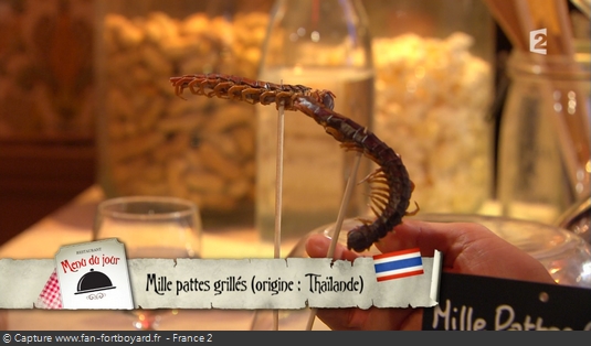 Fort Boyard - Chez Willy Rovelli - Mille pattes grillés