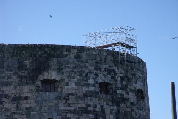 Restauration de la vigie de Fort Boyard (2011) - Les travaux