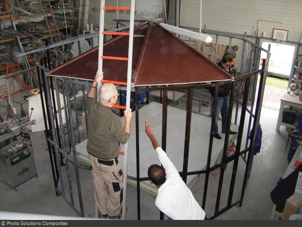 Restauration de la vigie de Fort Boyard (2011) - Conception en atelier