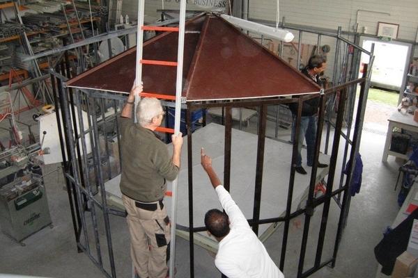 Restauration de la vigie de Fort Boyard (2011) - Conception en atelier