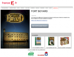 Capture du jeu-concours France 2-Fort Boyard 2012