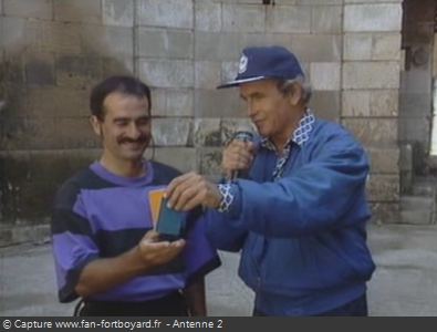 Les Clés de Fort Boyard 1990 : Tirage au sort pour le saut à l'élastique de la Clé en Or