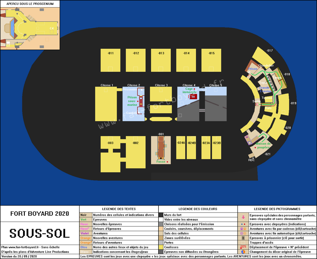 Fort Boyard 2020 - Sous-sol